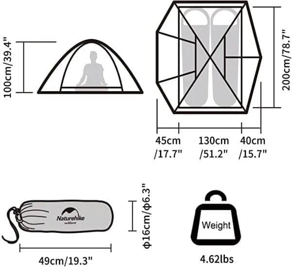 Speedy 2 - 2.2 Kg Hiking Tent - Dark Green (New Colour)