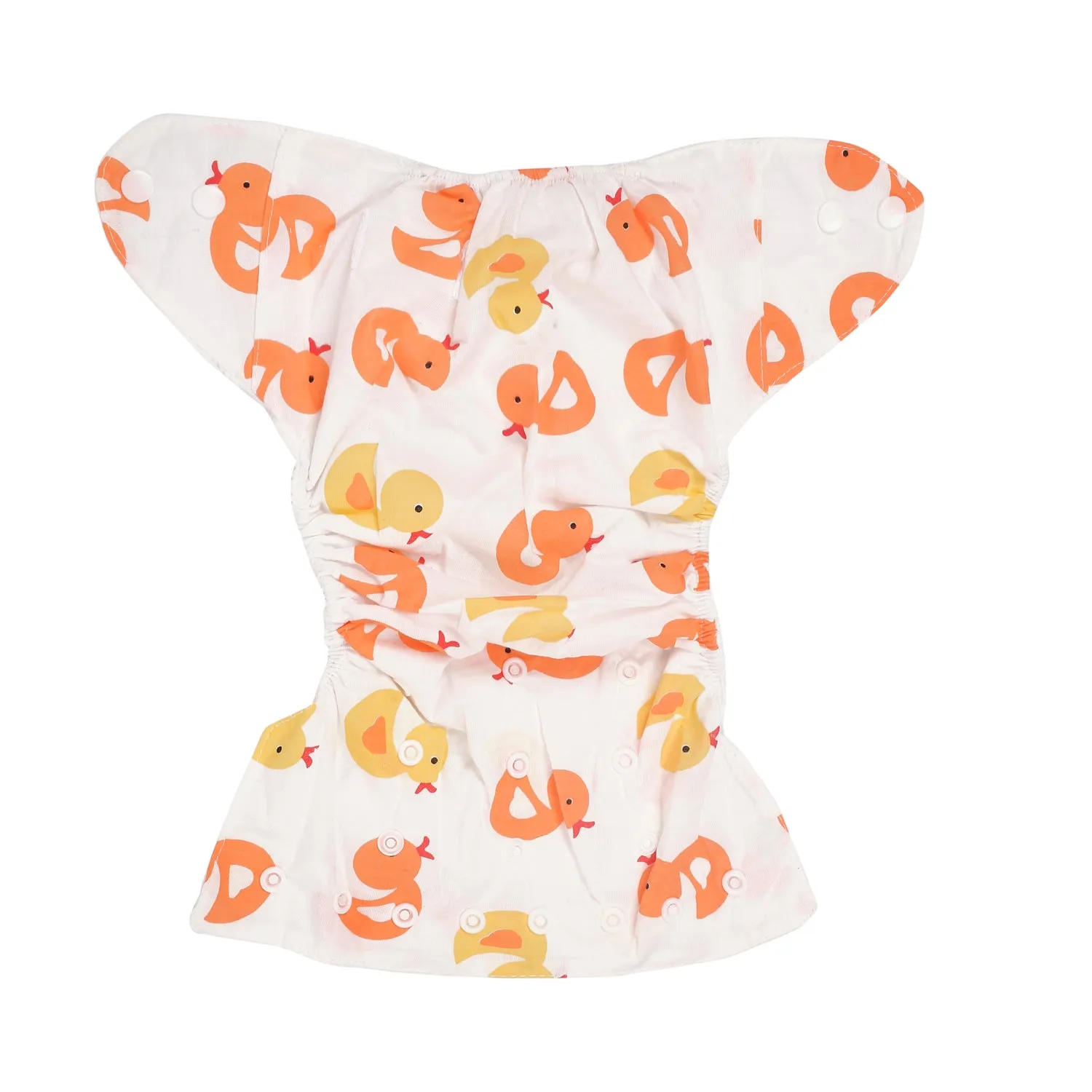 Sweet Ducklings Yellow And Orange Reusable Diaper