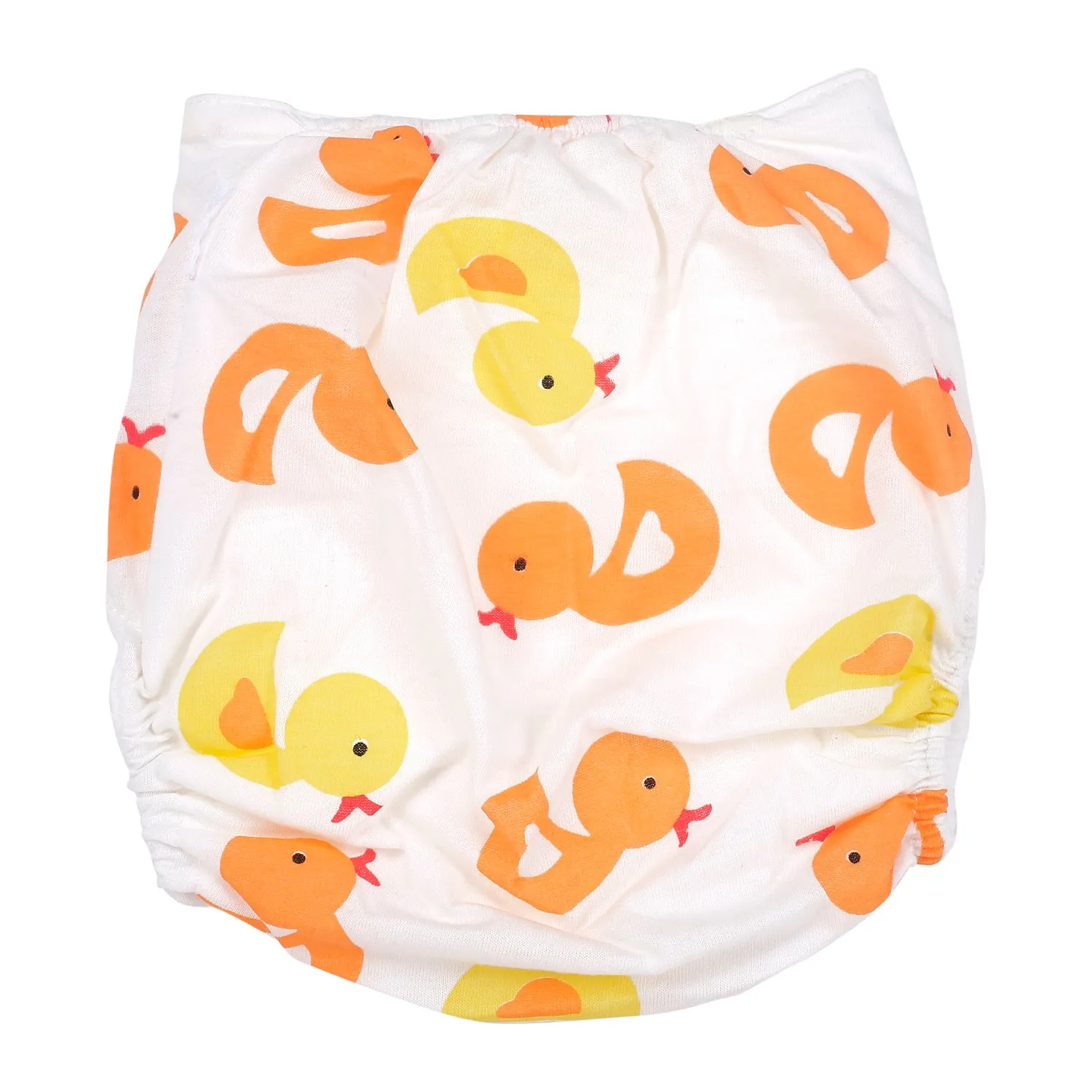 Sweet Ducklings Yellow And Orange Reusable Diaper