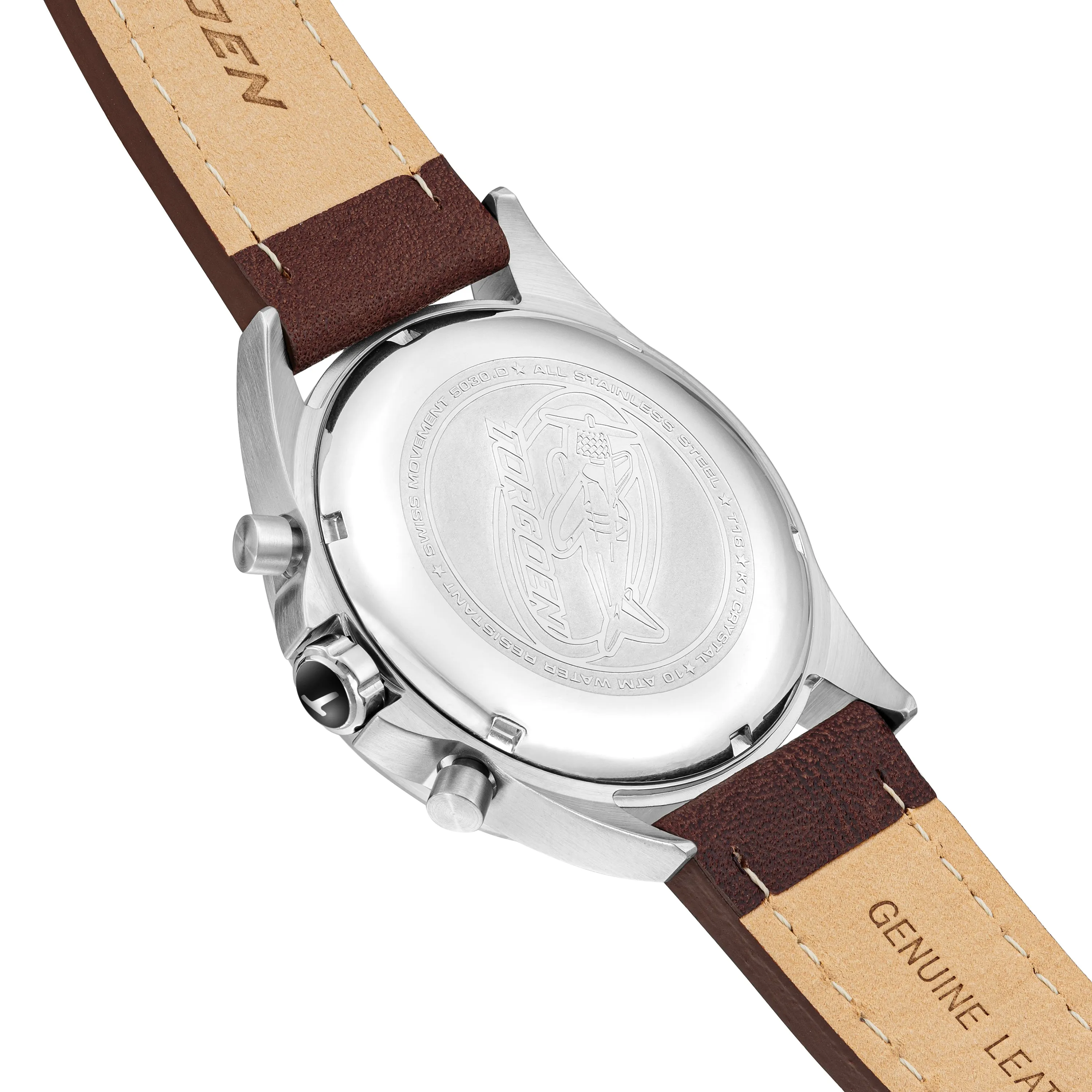 T16 Cream | 44mm, Leather Strap