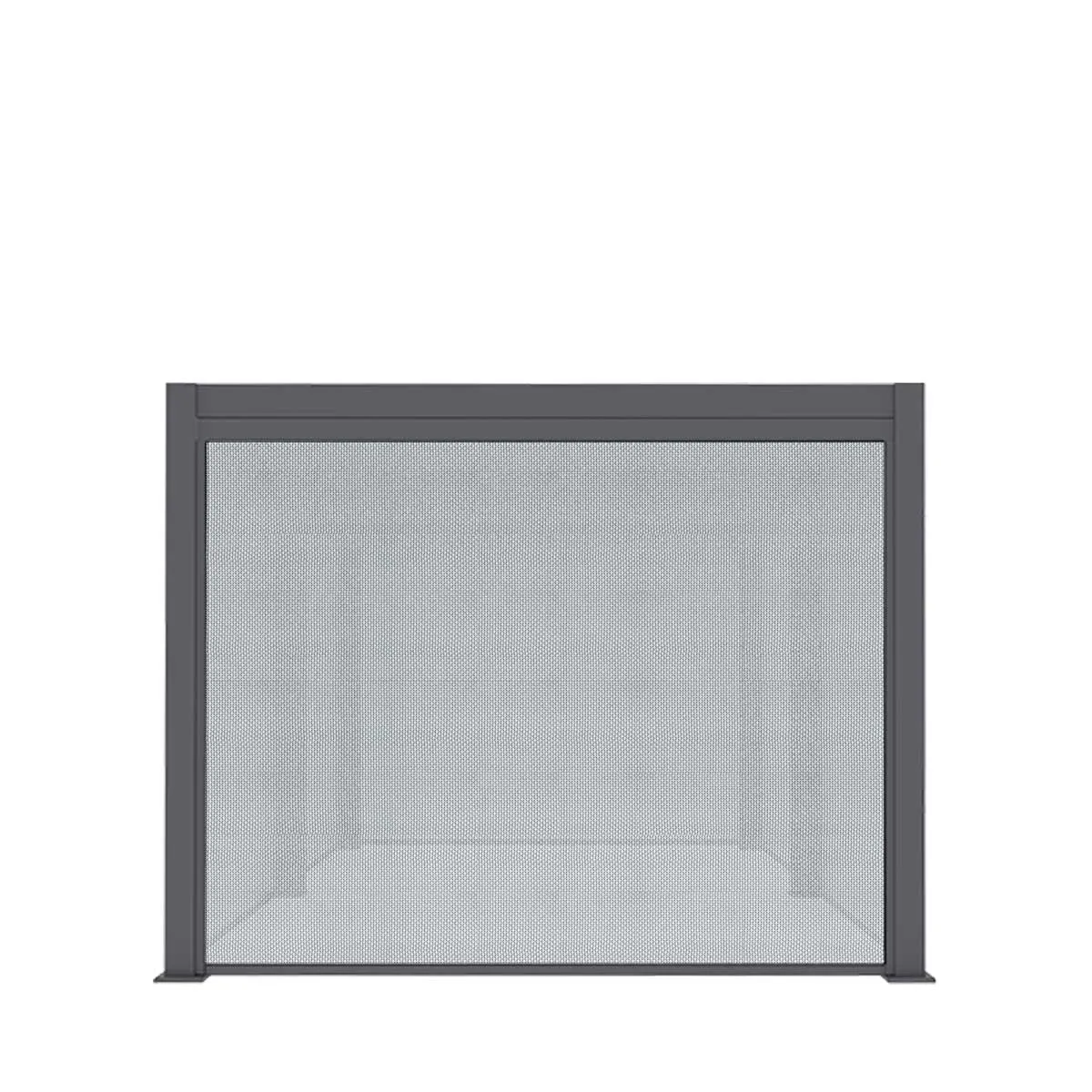 TMG LIVING 10' x 20' Aluminum Motorized Louver Pergola with Side Screens, TMG-LPG21