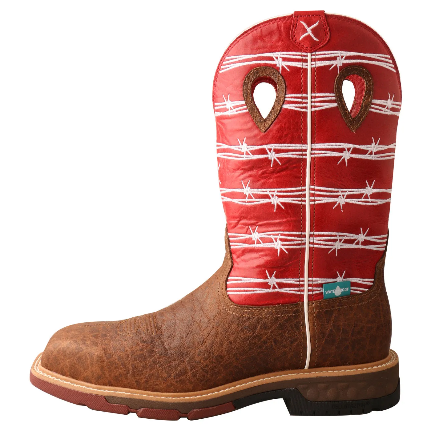 Twisted X Ruby Distressed Saddle Men's Work Boot