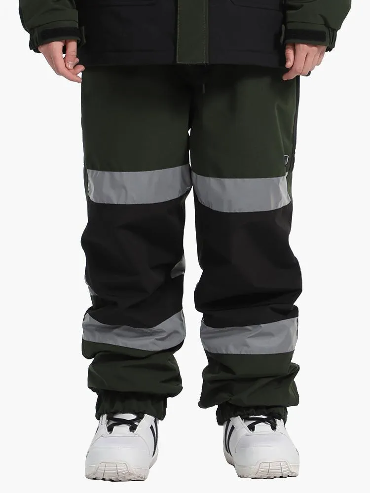 Unisex 2021 Waterproof And Warm Single And Double Board Luminous Color Matching Snow Pants