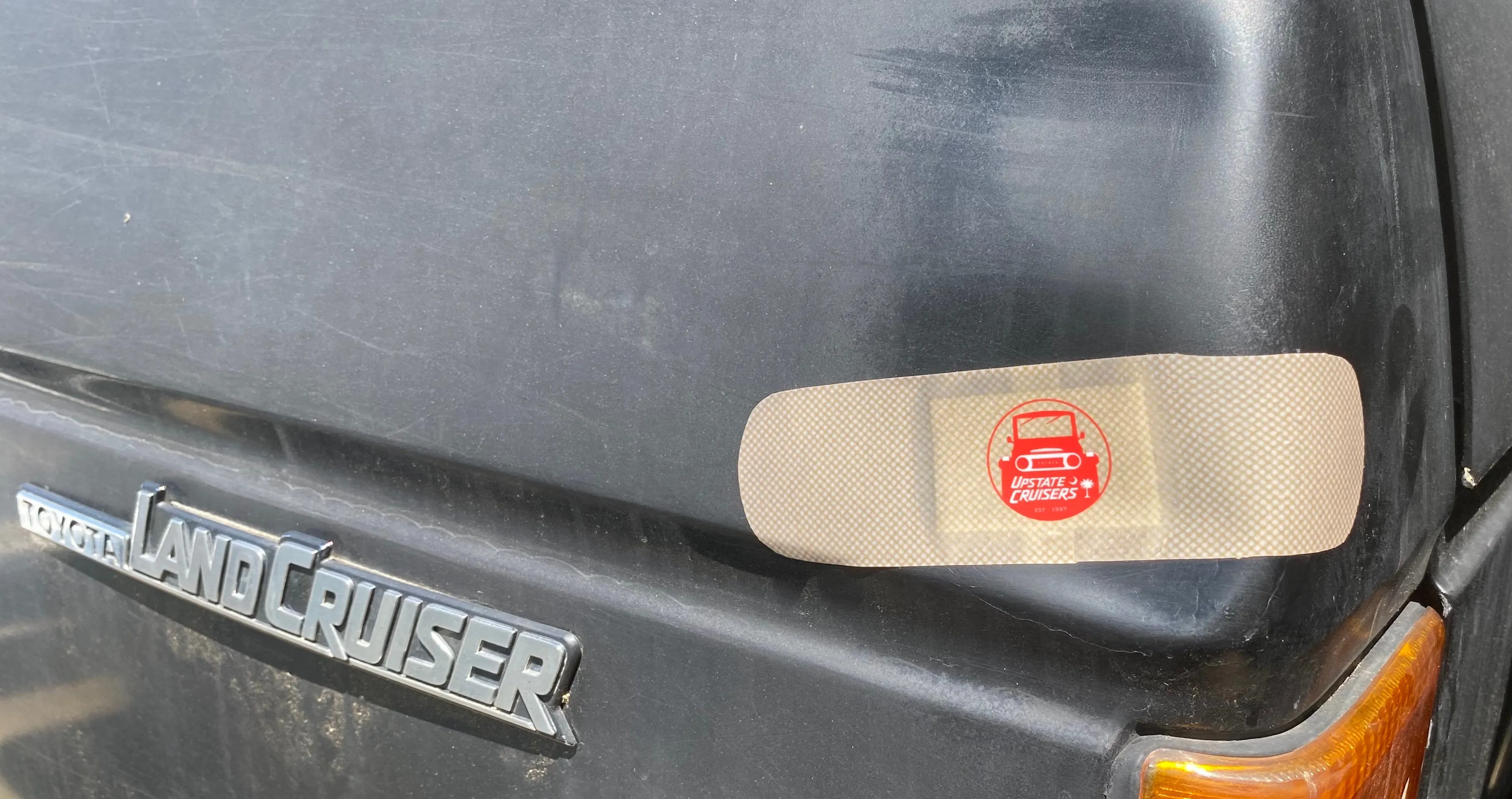 Upstate Cruisers Trail Damage Bandages Decal Bumper Sticker