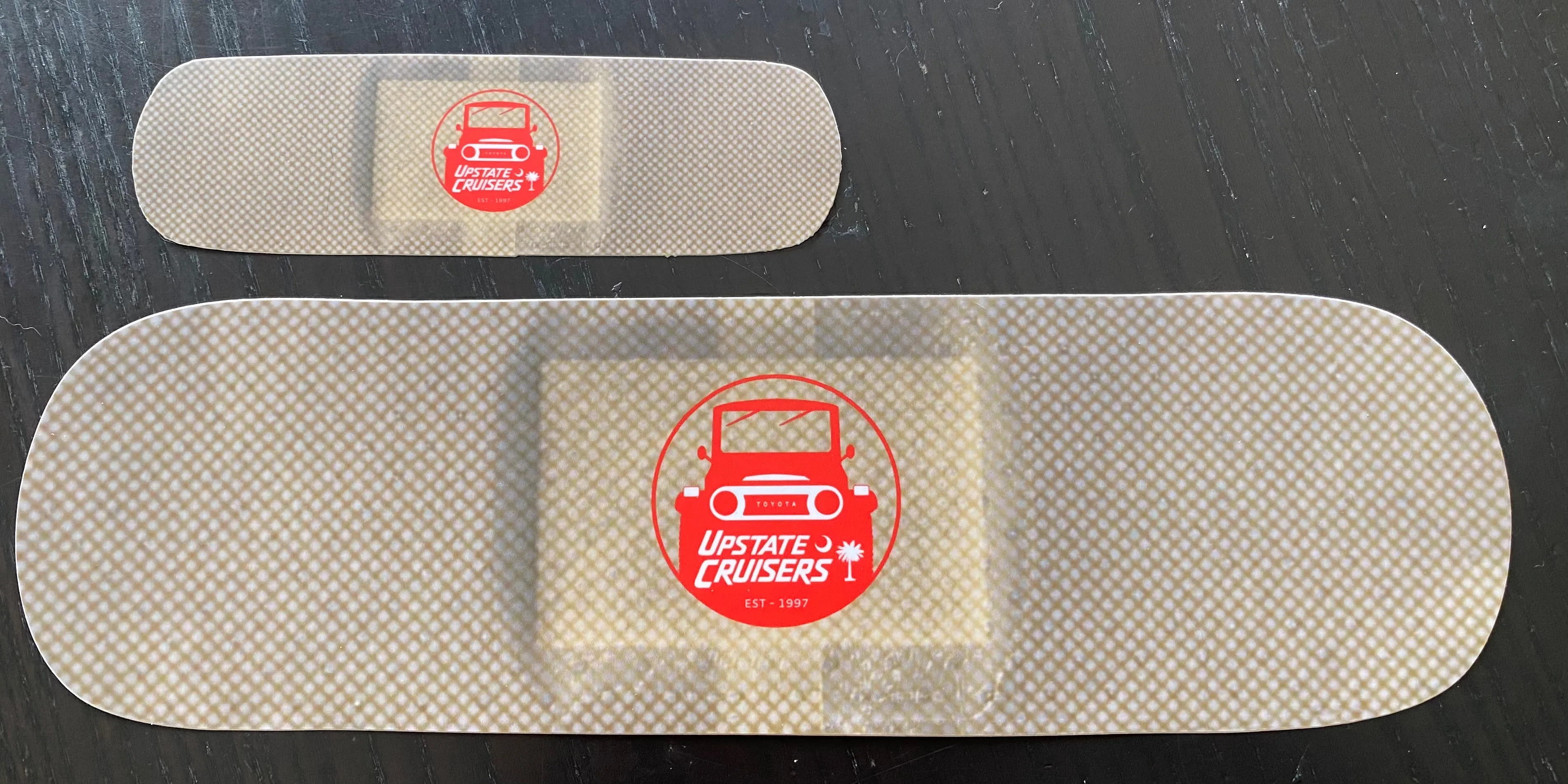 Upstate Cruisers Trail Damage Bandages Decal Bumper Sticker