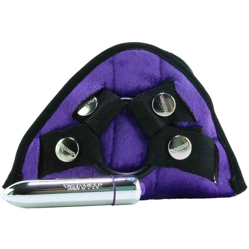 Vibrating Velvet Harness