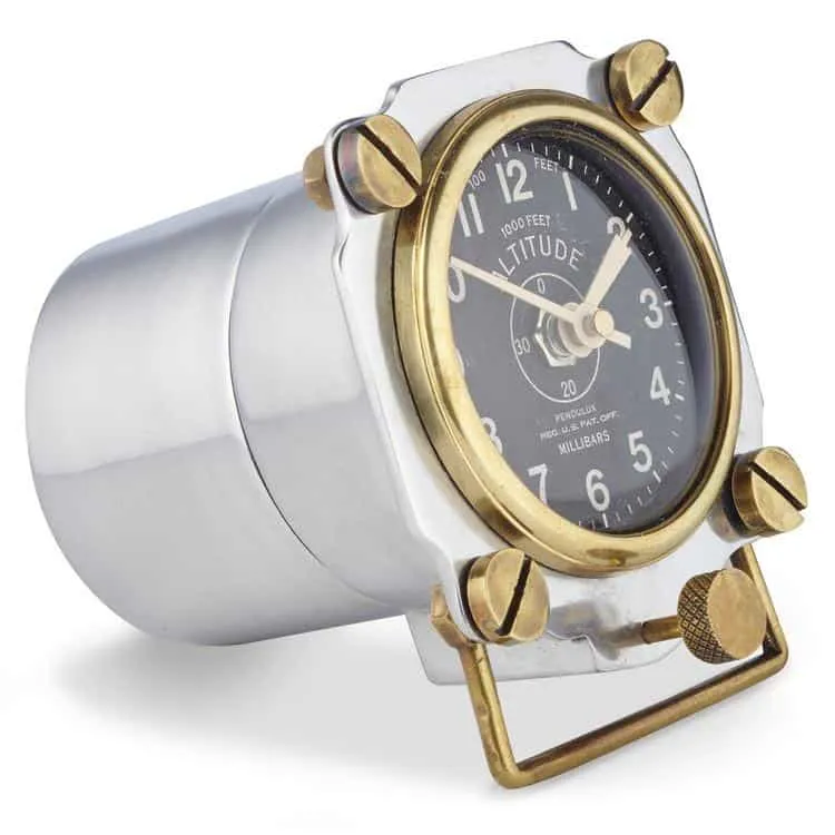 WWII Altimeter Clock - Aluminium