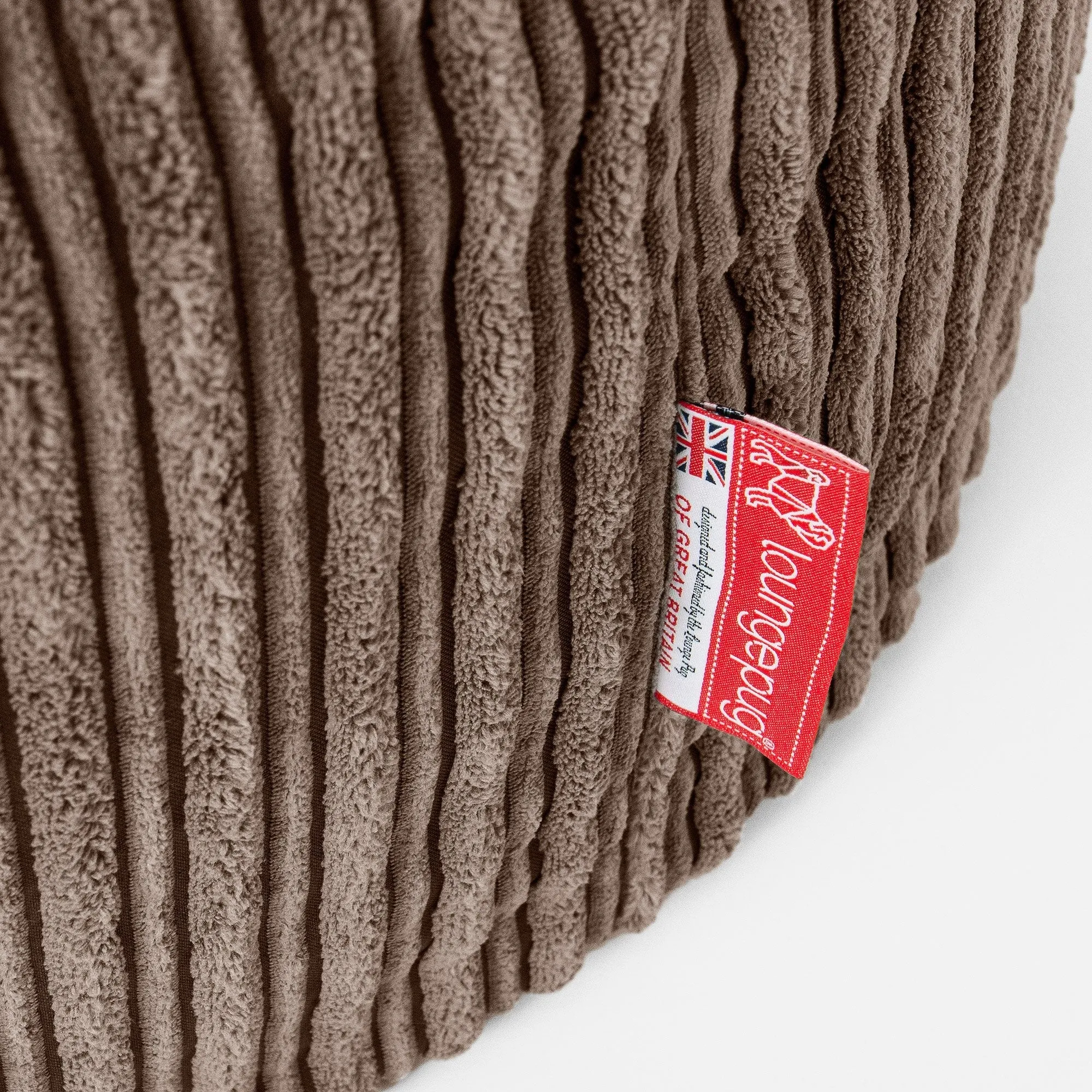 XL Pillow Beanbag - Cord Mocha Brown