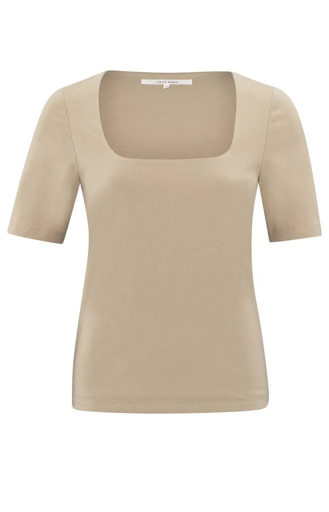 YAYA - Top Double Layer Humus Beige