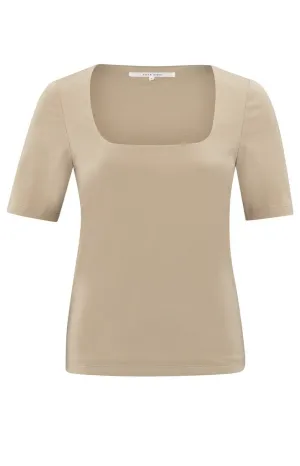 YAYA - Top Double Layer Humus Beige
